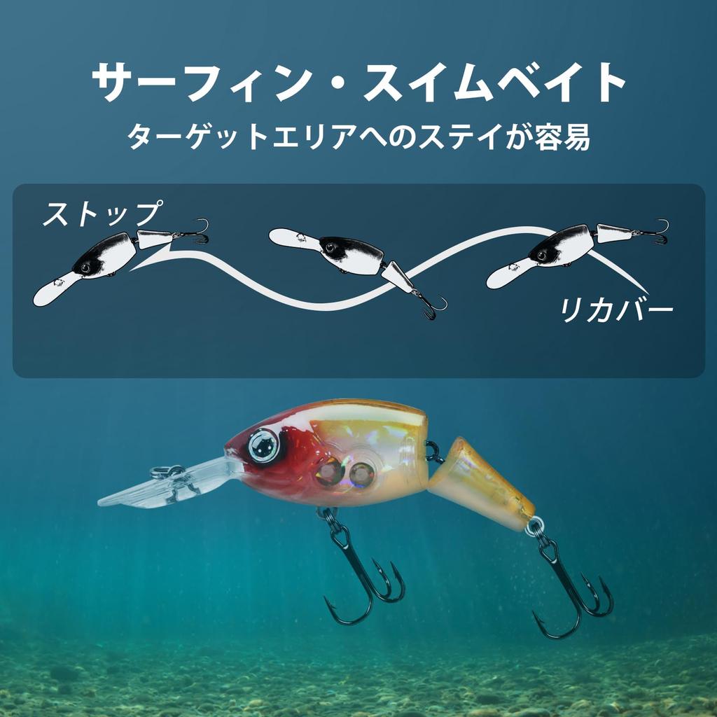 TRUSCEND Crankbait The Best Choice for Family Ideal for Beginners and Features a uniquely developed weight design for stable underwater jointed and