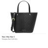 MICHAEL KORS Flora Adjustable Detachable Strap Coated Canvas Tote Handbag Medium Women's Black 32T5GFFC1B-BLACK