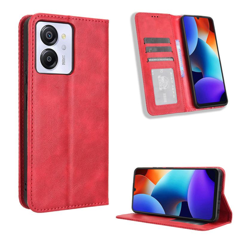 Flip Cover For Blackview Color 8/Oscal Modern 8 Leather Case [Flip Vintage Leather] Shockproof Durable Retro Phone Case