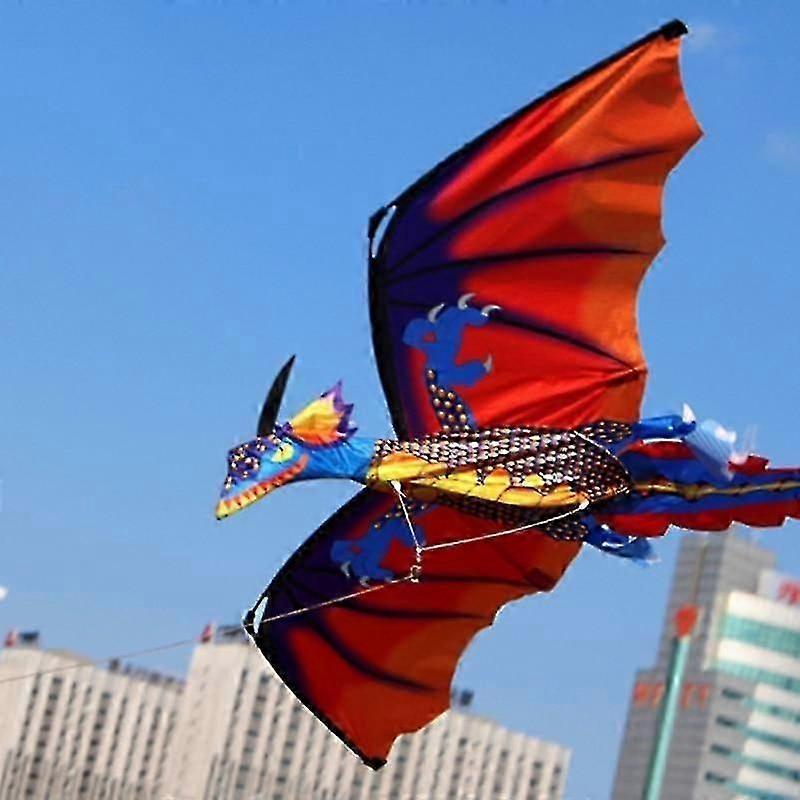 3D Dragon Kite for Adults with 100 Meter Line and Long Tail Designed for Outdoor Flying Activities and Fun