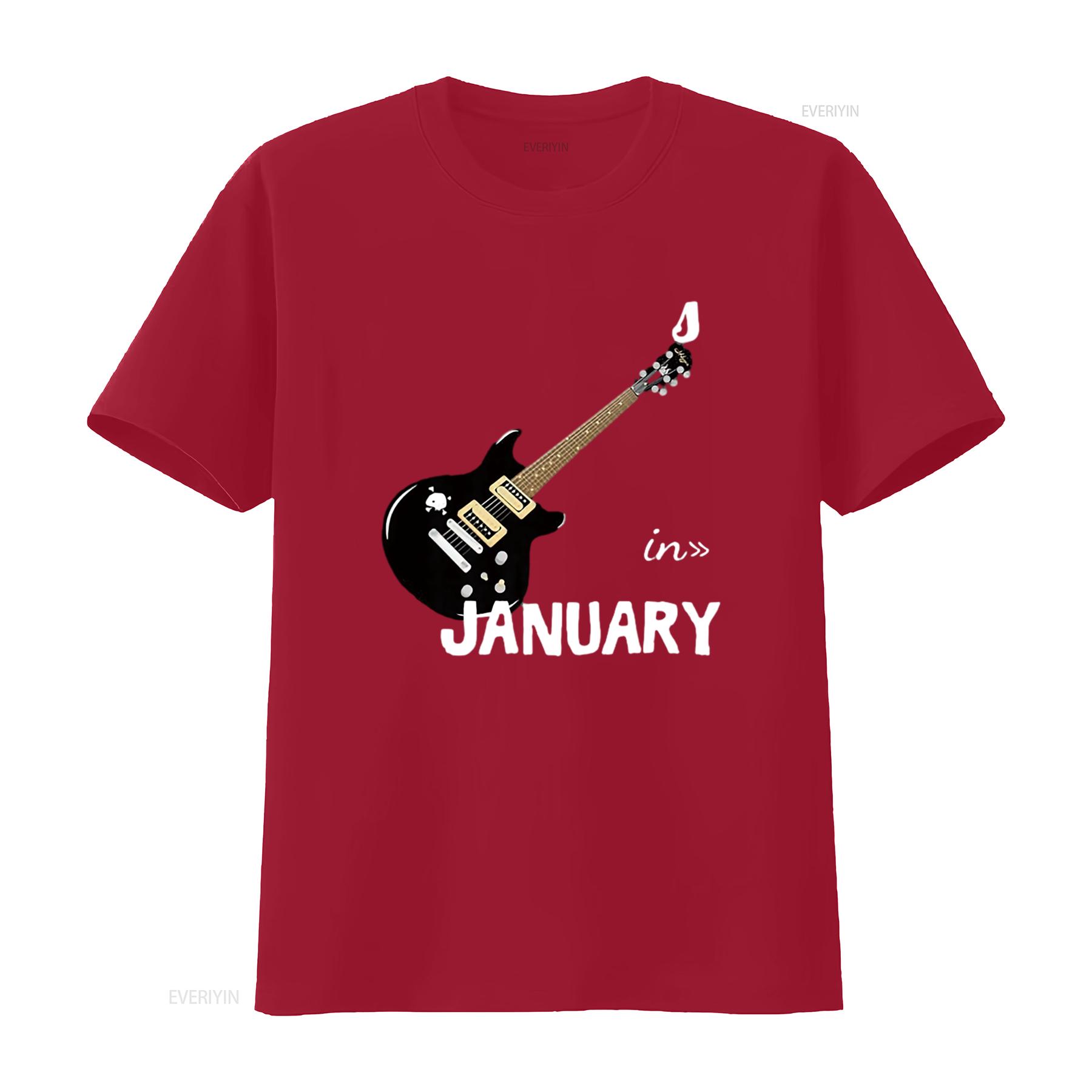 

Rock Stars Are Born in January n Roll Birthday s T Shirt Black 2XL vintage Washed Unisex Soft Casual Comfortable S
