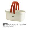 Laundry Basket Hollow Design Portable Handle PP Shampoo Dirty Clothes Organizer for Bathroom