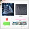 A White Tiger Drinking Water 5D Diamond Painting Storage Basket Full Round Drill Mosaic Diamond Embroidery Cross Stitch Kits Home Decor Home Decor