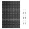Metal Pegboard Wall Panels Modular Peg Board Tool Organizer Boards 24inx12in Black Pegboard Wall Organizer Tool Storage