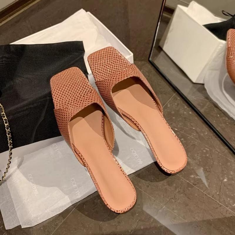 Fashion Women Slippers Square Toe Heeled Sandals Fashion Dress Shoes Woman New Summer 2025 Brand Sexy Pumps Luxury Sandalias De Mujer