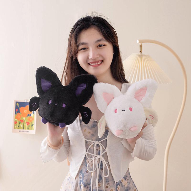 

Round Little Devil Bat Plush Toy 20 cm, 150 g чорний