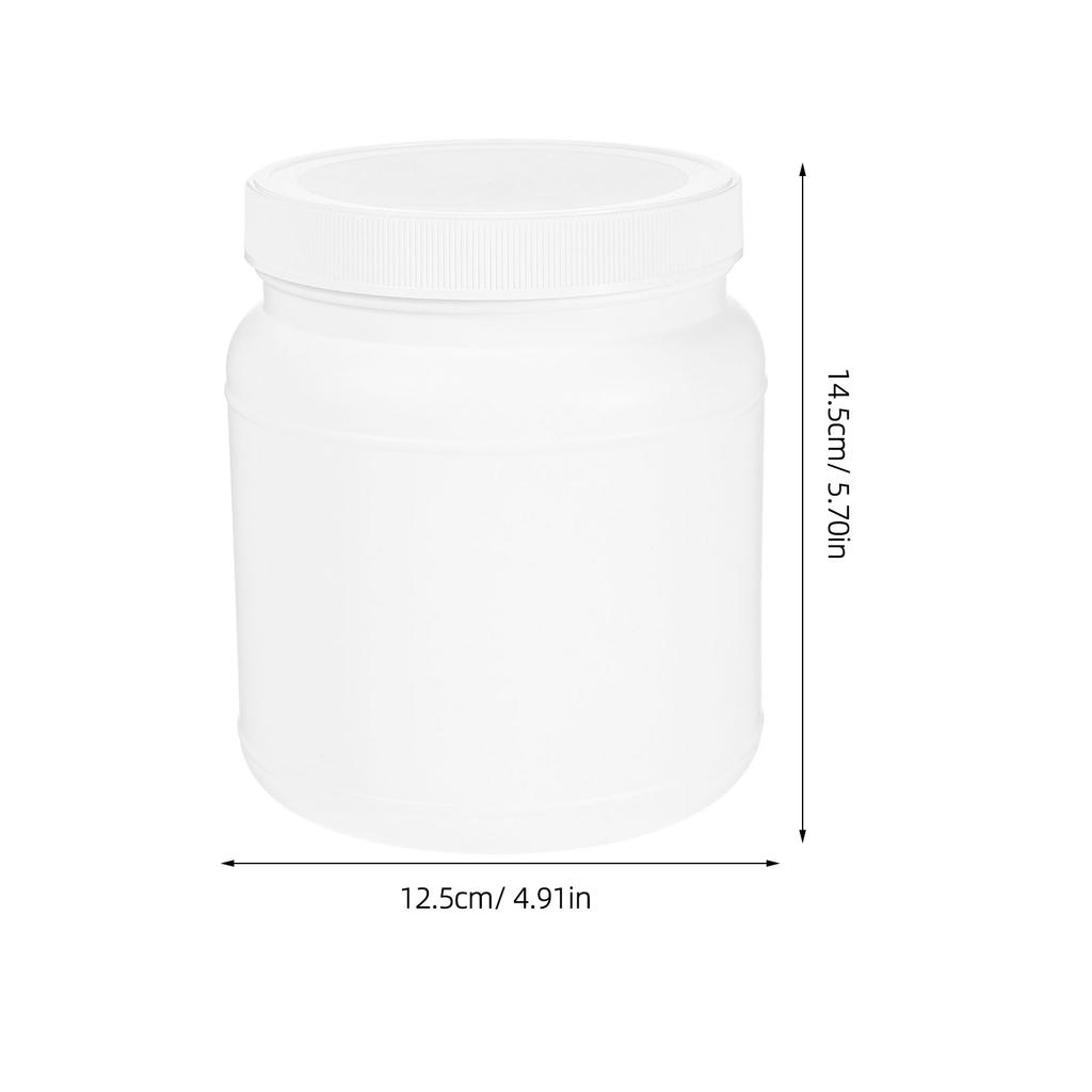 Sealed Plastic Jar with Airtight Lid for Powder Storage Large Capacity Wide Mouth Container Kitchen Pantry Travel Essential