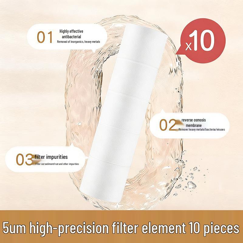 INS Style Pressurized Soft Water Filter Shower Head with Double Dechlorination and Antibacterial Purification