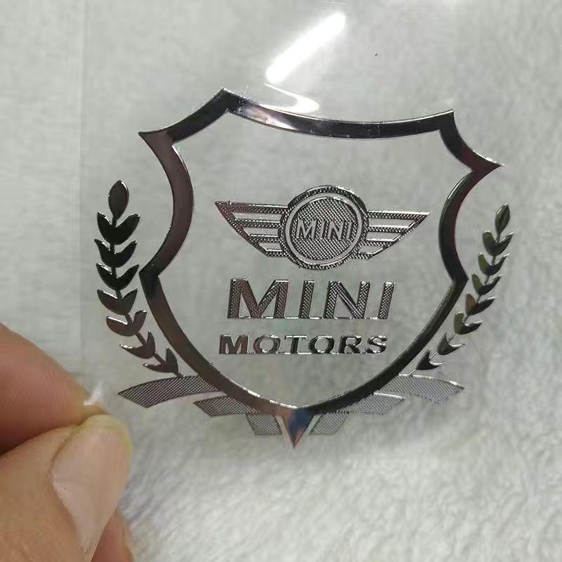 Suitable for BMW Mini MINI F55 F56 car side window logo sticker, personalized metal decoration logo sticker XZA8