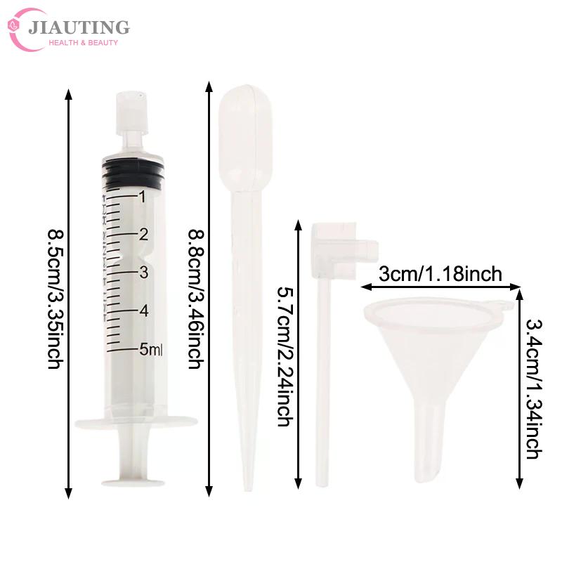 3/4 Stück Parfüm Nachfüllwerkzeug Set Kunststoff Diffusor Spritze Stroh Pipette Trichter Sprühspender Erforderliche Kosmetikwerkzeuge