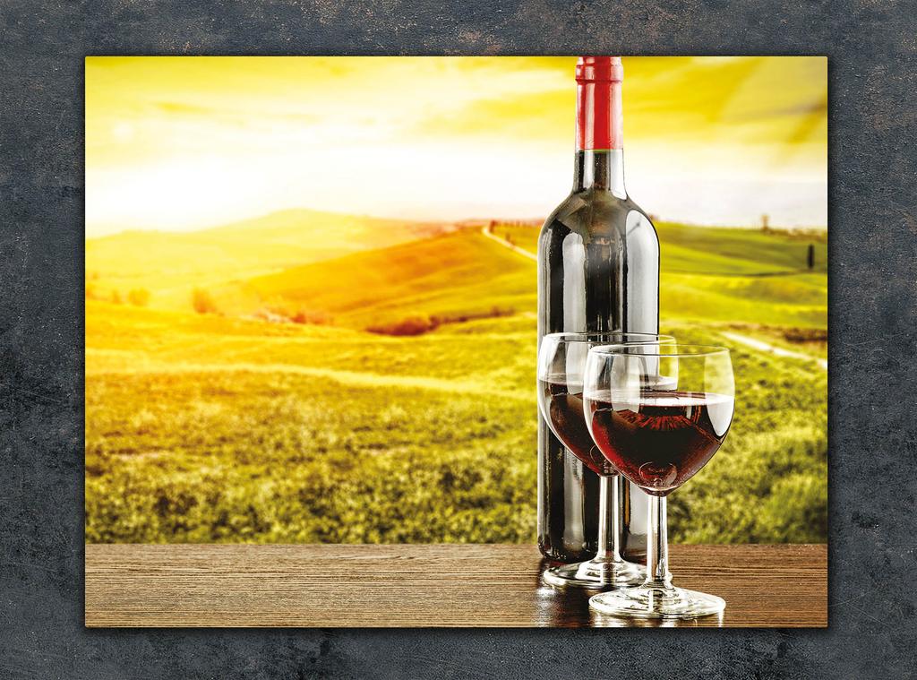 SZKLANA DESKA DO KROEJNIA 30x22 WINO
