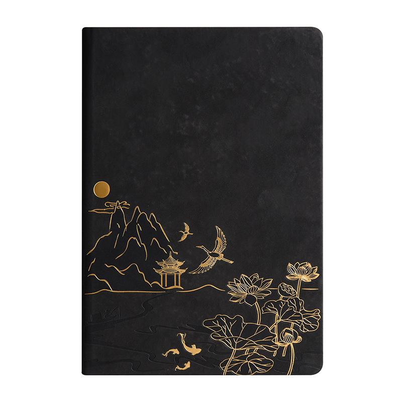 National Tide A5 Retro Chinese Style Notebook Gift Set for Business and Office Use