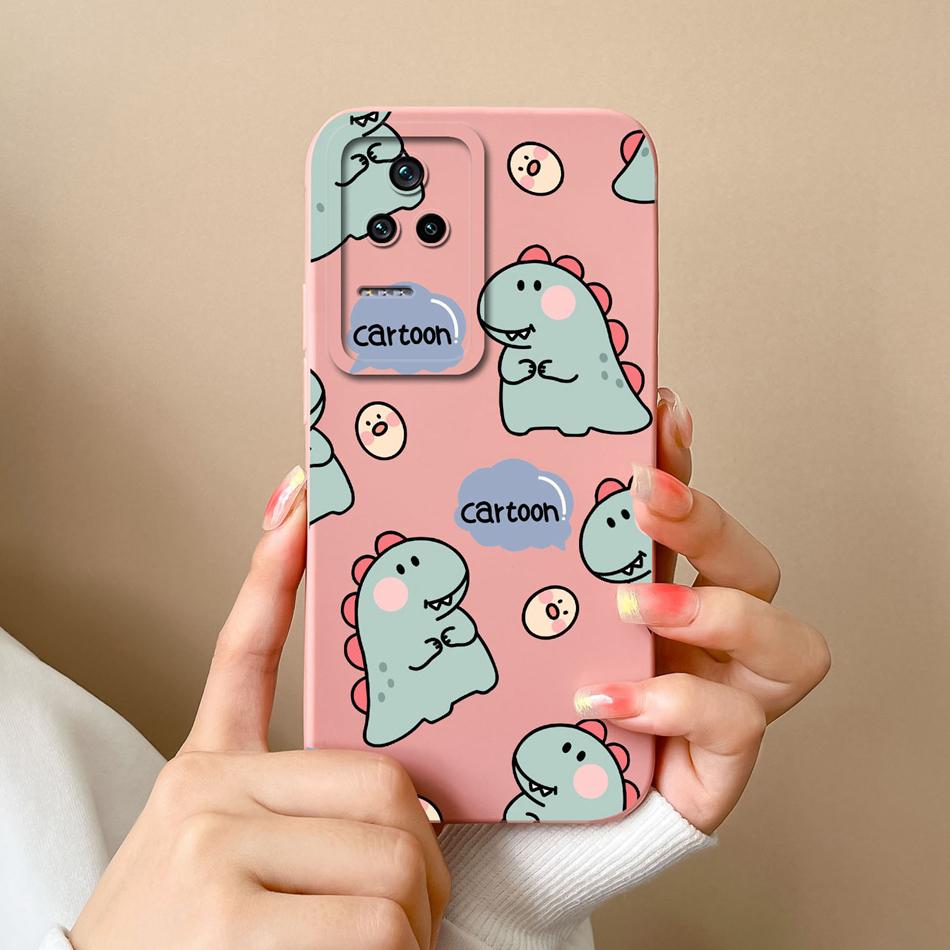 Cute Case For Poco F4 GT Global Version Soft Smooth Liquid Silicone Full Coverage Anti Choc Phone Bumper For Xiaomi Poco F4GT