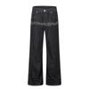 2026 Washed Loose Straight Cut Denim Jeans Men Women Hip Hop Style Casual Wide Leg Pants