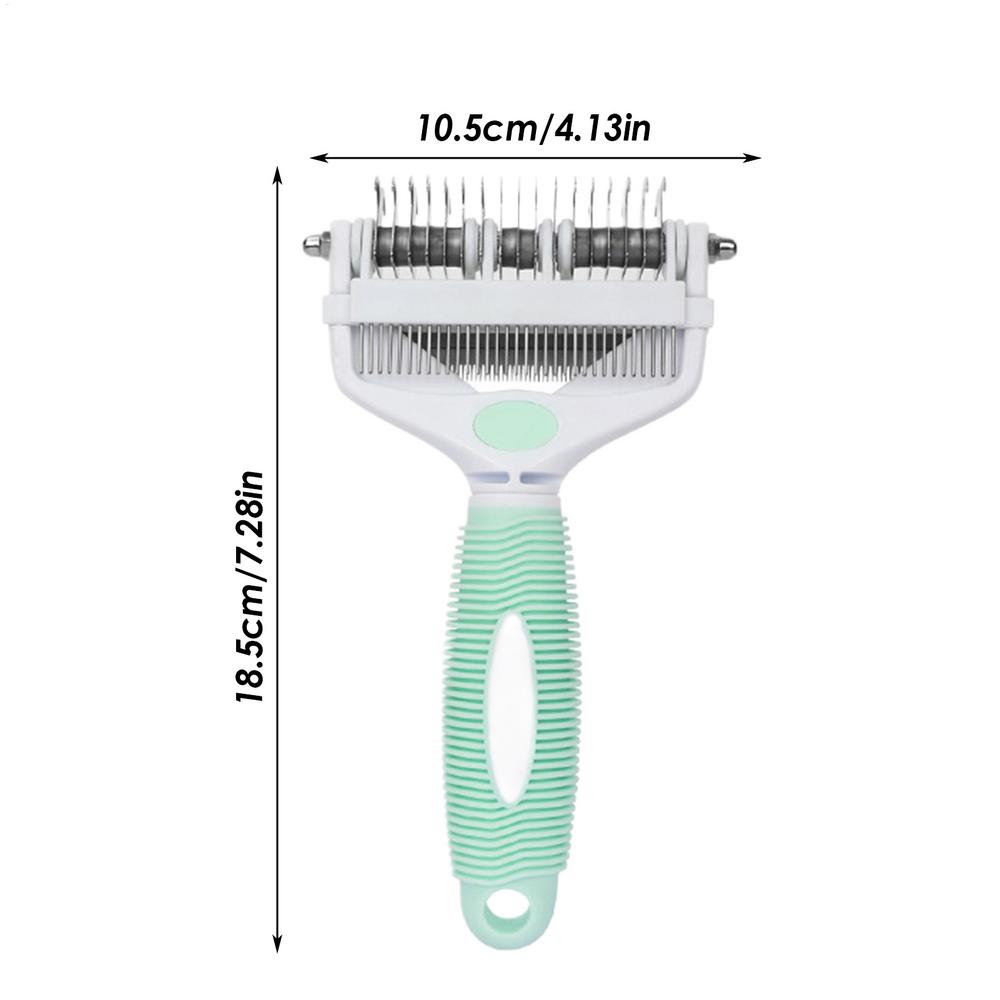 

Dog Undercoat Brush Safety Ergonomic Pet Supplies Pet Hair Remover Deshedder Brush For Small Medium Long Short Puppy Kitten Home зелений