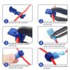 100pcs/50pairs T-Tap Wire Connectors, T Tap Electrical Connectors Quick Wire Splice Taps and Insulated Male Quick Disconnect