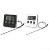 Digital Instant Read Meat Long Probe Backlight for barbecue Turkey Chicken Espresso Cappuccino