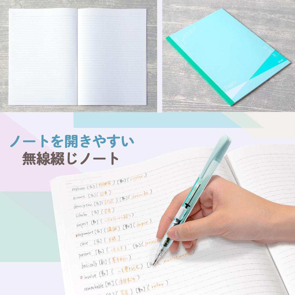 Notebook Plus Note Pasty Wireless Binding Notebook Semi B5 5 Color Set Limited NO-003D-P