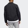 Adidas Originals Trefoil Baseball-Sportjacke mit Kragen und Knopfleiste, Herrenjacken, Schwarz, ED5516