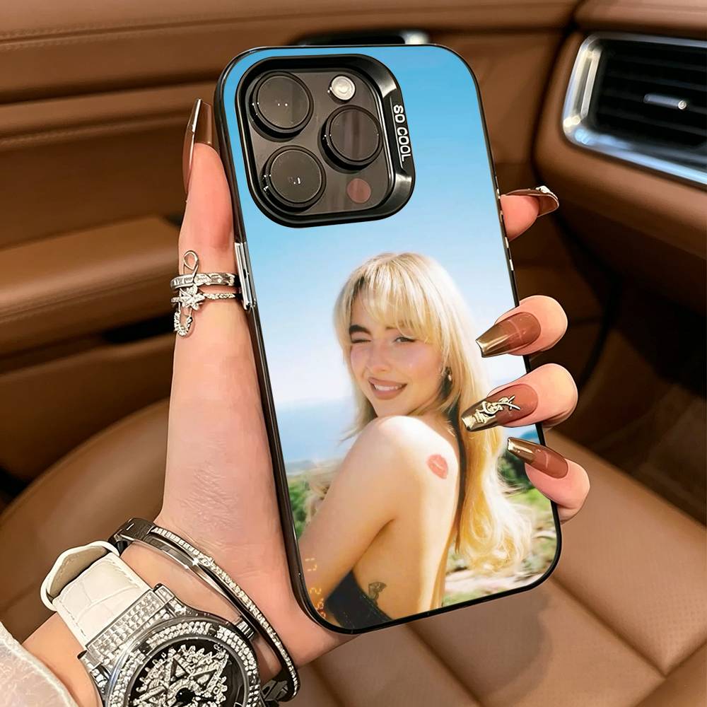 Singer S-Sabrina C-Carpenter  Phone Case For IPhone17  16 11 12 13 14 15 16 Pro Max Plus Cover Colored Silver Funda Bumber
