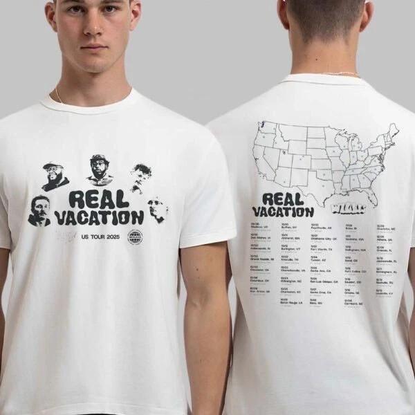 Willis Reprint  Real Vacation Tour 2025 North American Cities Dates Unisex T-Shirt XXXXL