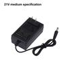 1PCS 21V Lithium Battery Charger 1A Intelligent Power Adapter For 18V Electric Drill EU US Plug Transformer 5-String Charger