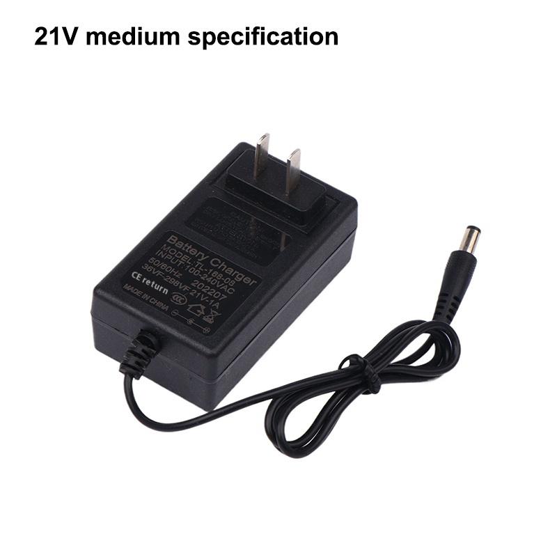 

1PCS 21V Lithium Battery Charger 1A Intelligent Power Adapter For 18V Electric Drill EU US Plug Transformer 5-String Charger