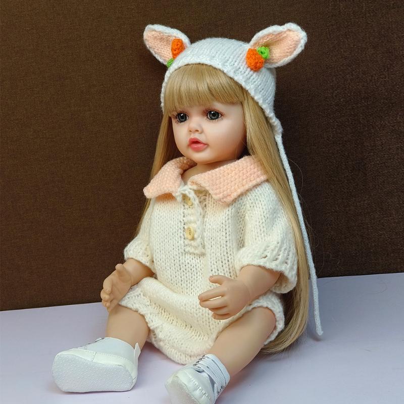 22palcová Fantasy Batole Reborn Panenka Betty 55cm Silikonové Celé Tělo Vodotěsná Panenka Novorozeného Miminka Realistická Dětská Hračka Panenky pro Dívky Dětský Sváteční Dárek