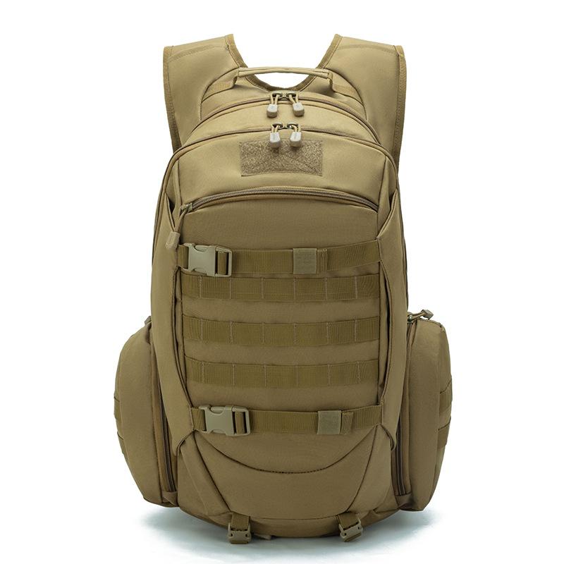 Taktischer Rucksack für den Außenbereich, 50L Fassungsvermögen, Strapazierfähiger Wanderrucksack, Groß, Mehrere Fächer, Militärstil, Umhängetasche für Camping, Trekking, Radfahren