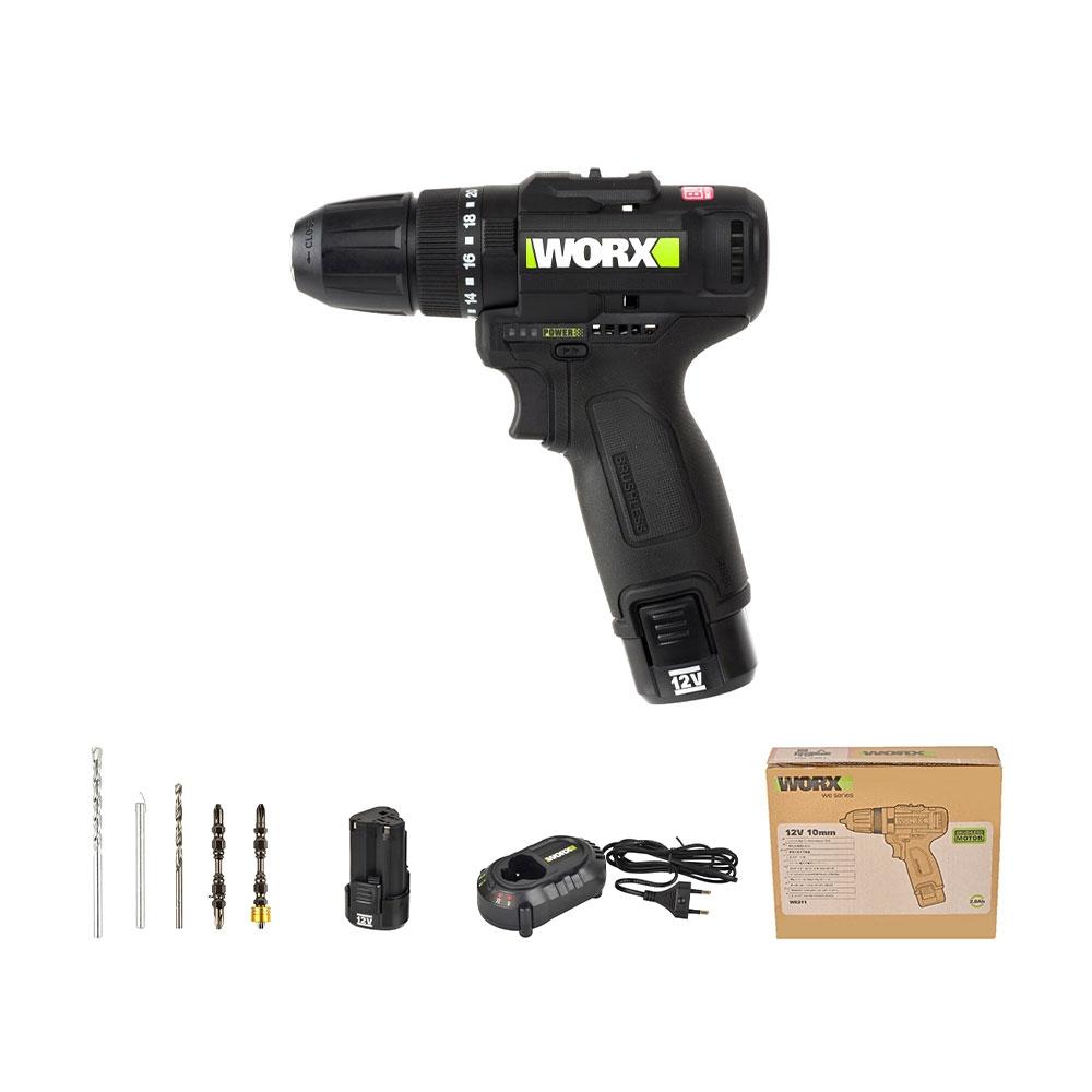 

Аккумуляторная ударная дрель Works 12V 2.0AH BL WE211