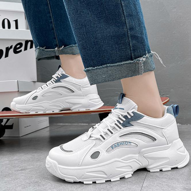 Pantofi Sport Bărbați Casual Mesh Pantofi Trendy Dad Pantofi Bărbați Primăvară Noi Pantofi Albi Stil Bărbați