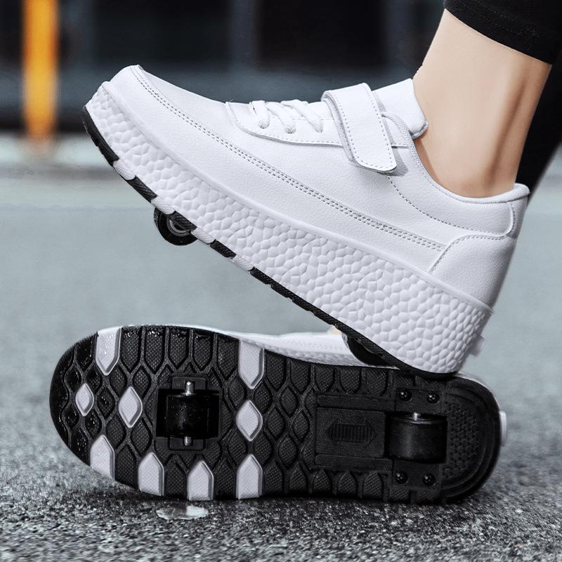 Lightweight Two-Wheel Roller Shoes for Beginners - Unisex Kids, Teens, and Adults Roller Skates