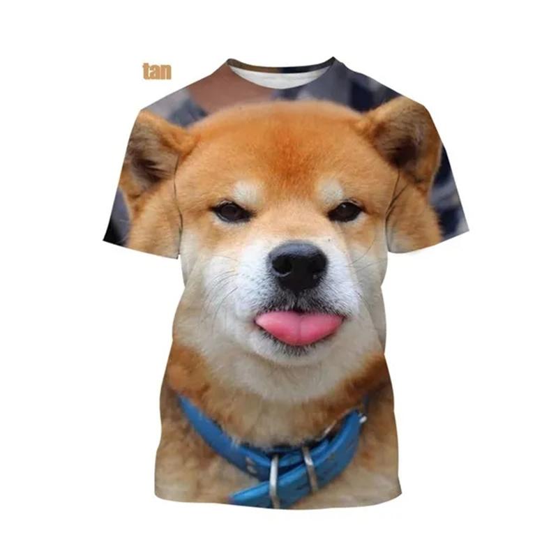 

Funny 3D Doge Shiba Inu Dog Graphic T Shirt for Men Clothing Casual Fashion Streetwear Pop Unisex Harajuku Women Tops Tee Shirts XS