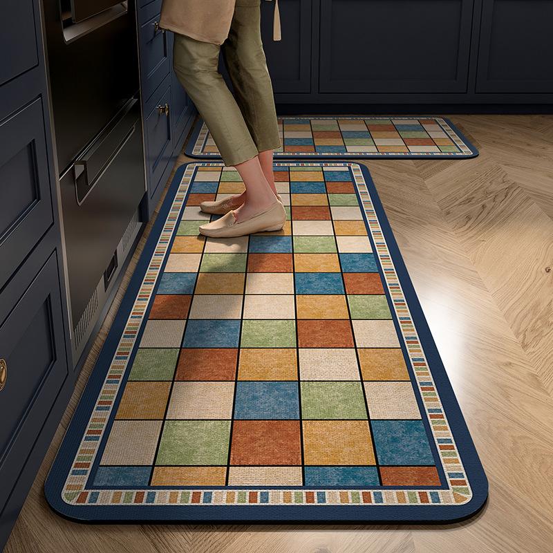 

Коврики для кухни Diatom Mud — маслостойкие, противообрастающие, моющиеся, режущиеся и устойчивые к грязи 40x60+40x120cm