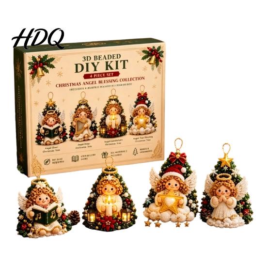 Artizanat cu Tematică de Crăciun Kit DIY 3D cu Mărgele Set de Cusut cu Mărgele Animale Realiste Kit DIY Broderie Ușoară Handmade pentru Copii și Adulți Începători