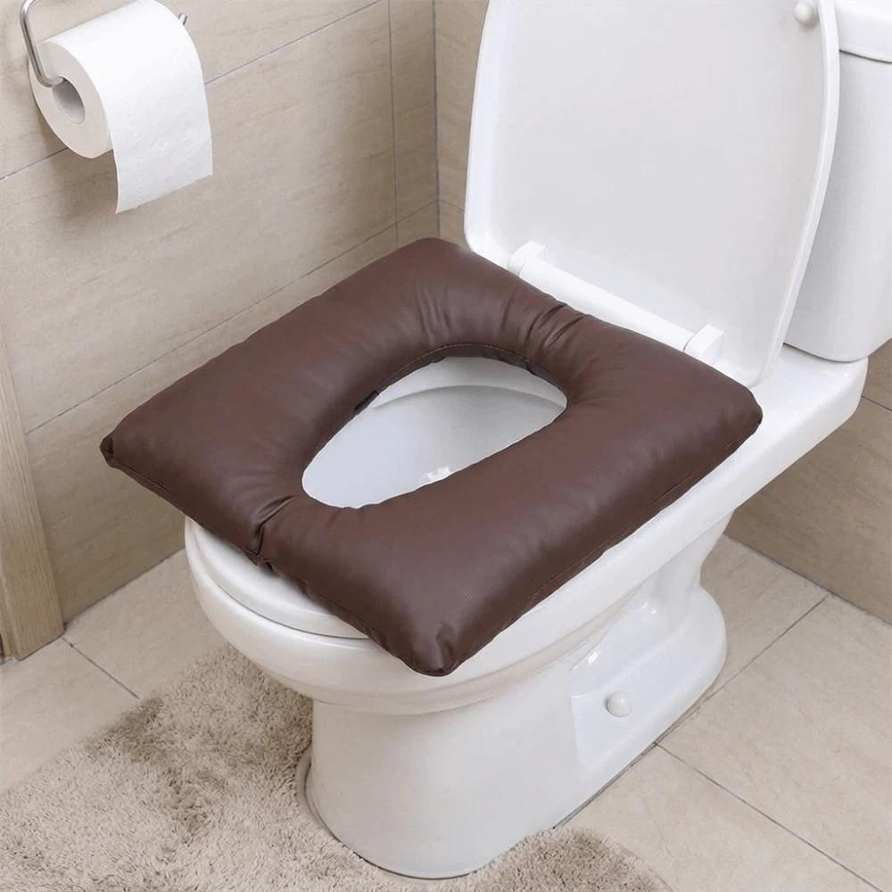 Wasserdichte Toilettensitzauflage Verdicktes Leder-Sitzkissen Bequemer Toilettensitzbezug Senioren