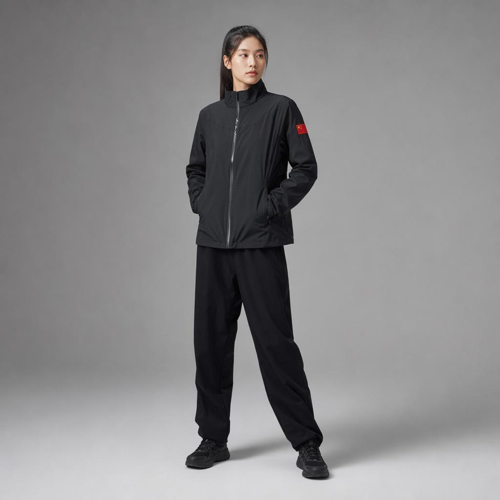 Anta Champion All-Weather Series Stand Collar Zipper Solid Jacket Women jackets 162430603-2