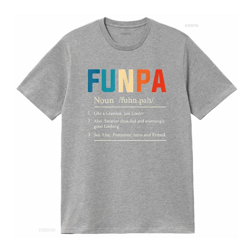 Cool Fun Funpa Grandpa Novelty T Shirt Designs Womens Black L vintage Washed Soft Stretched Stylish homme Top For Everyday Wear