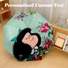 8‑Rib Automatic Umbrella, Mafalda Design Foldable Umbrella for Sun Rain Protection Travel