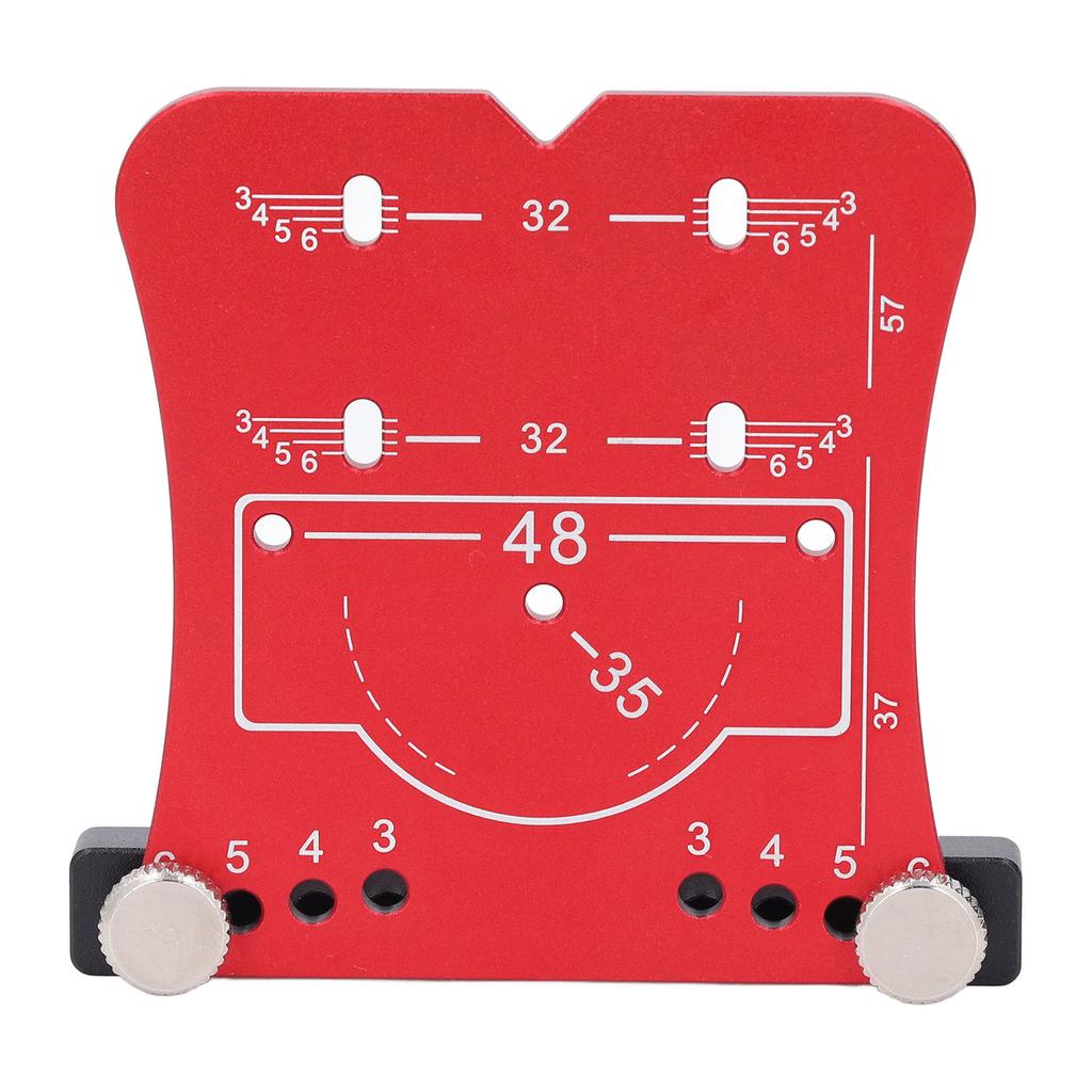 35mm Hinge Punch Locator Hinge Boring Jig 4 Hole Spacing Adjustable Margin Marker Positioning Plate Hinge Drilling Jig