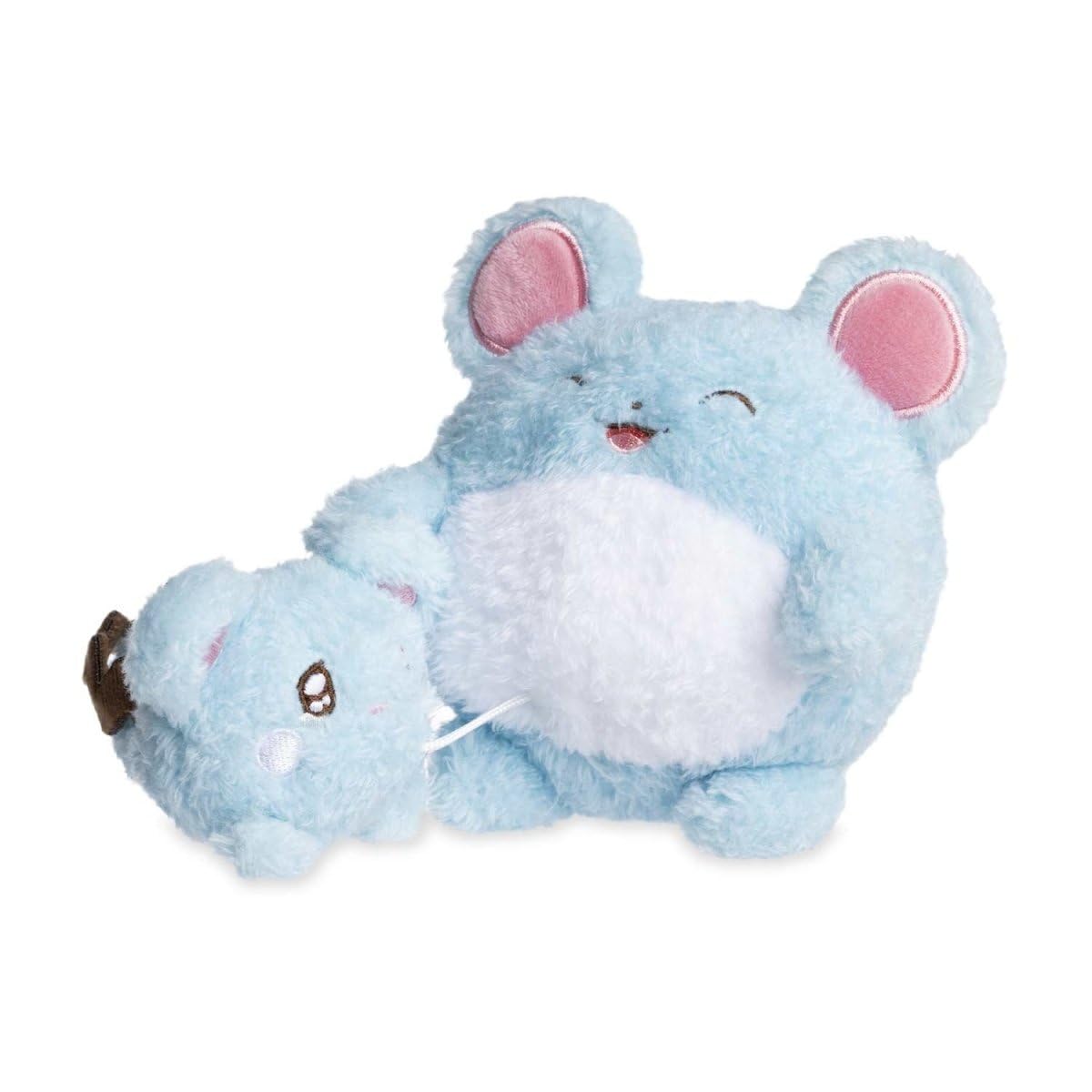 Center Original Plush Toy Crying Luvdisc Marill Pokémon Trembling...Mugyu! & синий
