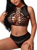 Avidlove Womens Fishnet Lingerie for Women Sexy Two Piece Lingerie Set Stripper Outfit