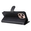 For iPhone 16 Pro Protective Case Solid Color Leather Mobile Cover Wallet Stand with Strap