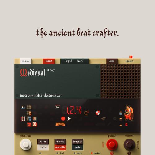 Teenage Engineering EP-1320 Medieval Beat Machine Sampler for Medieval European Sounds, with Over 200 Presets, for BGM Production