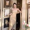 Robe Muse Grecque Femme Été Vintage Bandeau Vacances Dune Terres Désolées Plage Longue Jupe