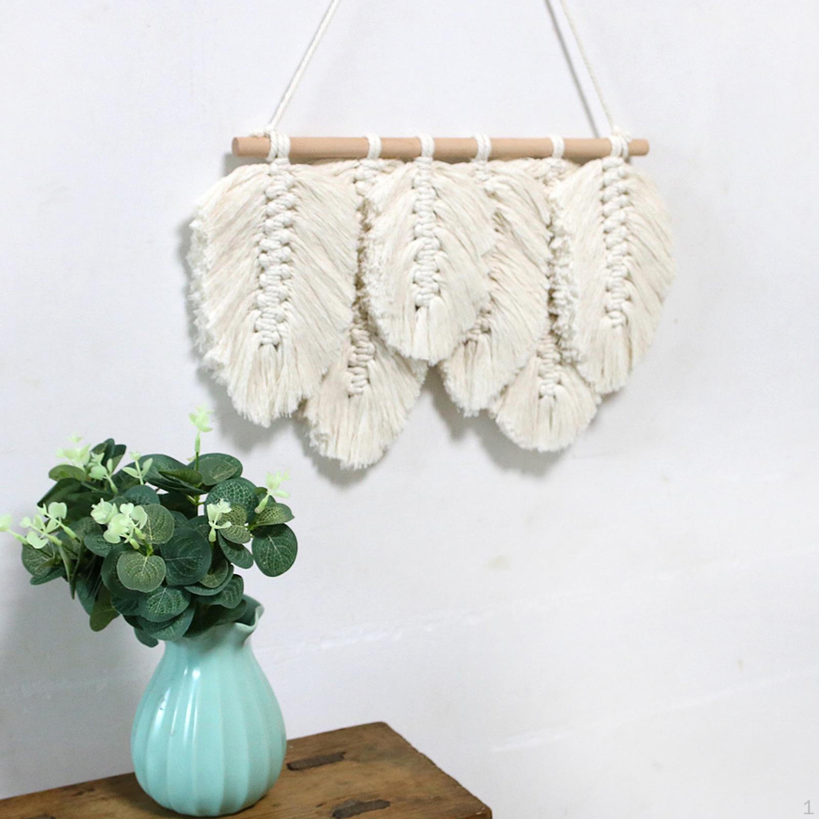 

Tassel Decoration Macrame Wall Hanging Wedding Living Room Bedroom Dorm Handmade Feather Art