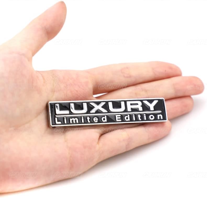 2 Pieces for Luxury Limited Edition Emblem Auto Racing MHJS6 Sport 3d Badge Rear Trunk Sticker Side Rear Board StickerCR-2Luxury