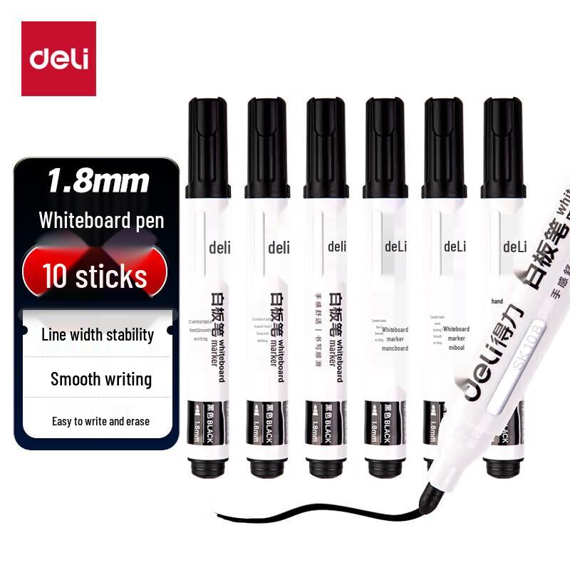 Deli Erasable Whiteboard Pen Set