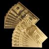 1buc Billet de aur Bancnotă de aur Monedă comemorativă colorată Monedă din folie de aur 100 USD