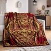 1 Stück Verzierte Maske Decke Leichte Decke Überwurfdecke für Sofa, Bett, Reisen, Camping, Wohnzimmer, Büro, Couch, Stuhl yy251010045
